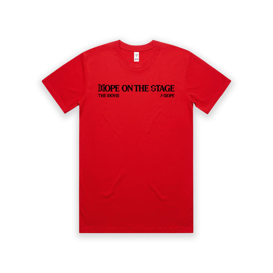 j-hope Tour 'HOPE ON THE STAGE' THE MOVIE - Official Licensed T-Shirt (Red)