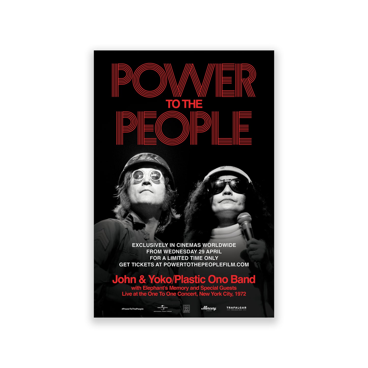 Power To The People: John & Yoko Live in NYC - Commemorative Film Poster