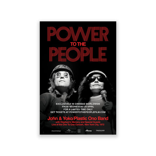 Power To The People: John & Yoko Live in NYC - Commemorative Film Poster